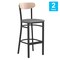 Flash Furniture Gray Vinyl Barstool with Natural Wood Back, PK 2 2-XU-DG6V6GYV-NAT-GG - alternate 6